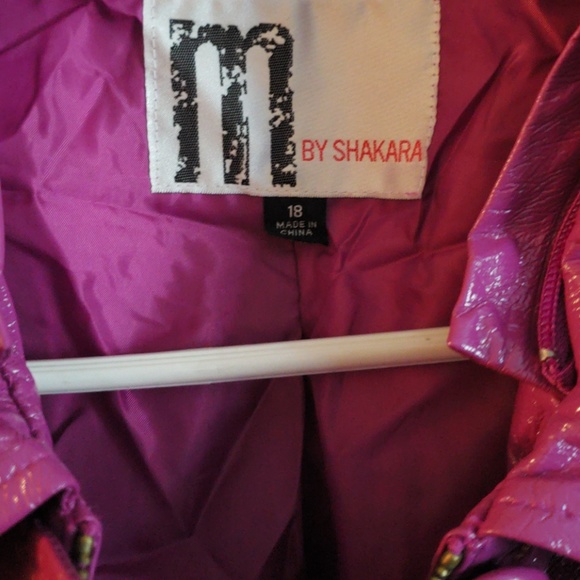 3 PC Set Purple Fuchsia Purse, Jacket w / zip Hood - Picture 3 of 4